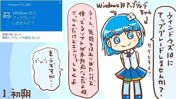 win10强制更新招人怨？日本画师怒画win10娘罪行