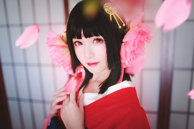 春樱为妖 阴阳师奶妈樱花妖绝美cos