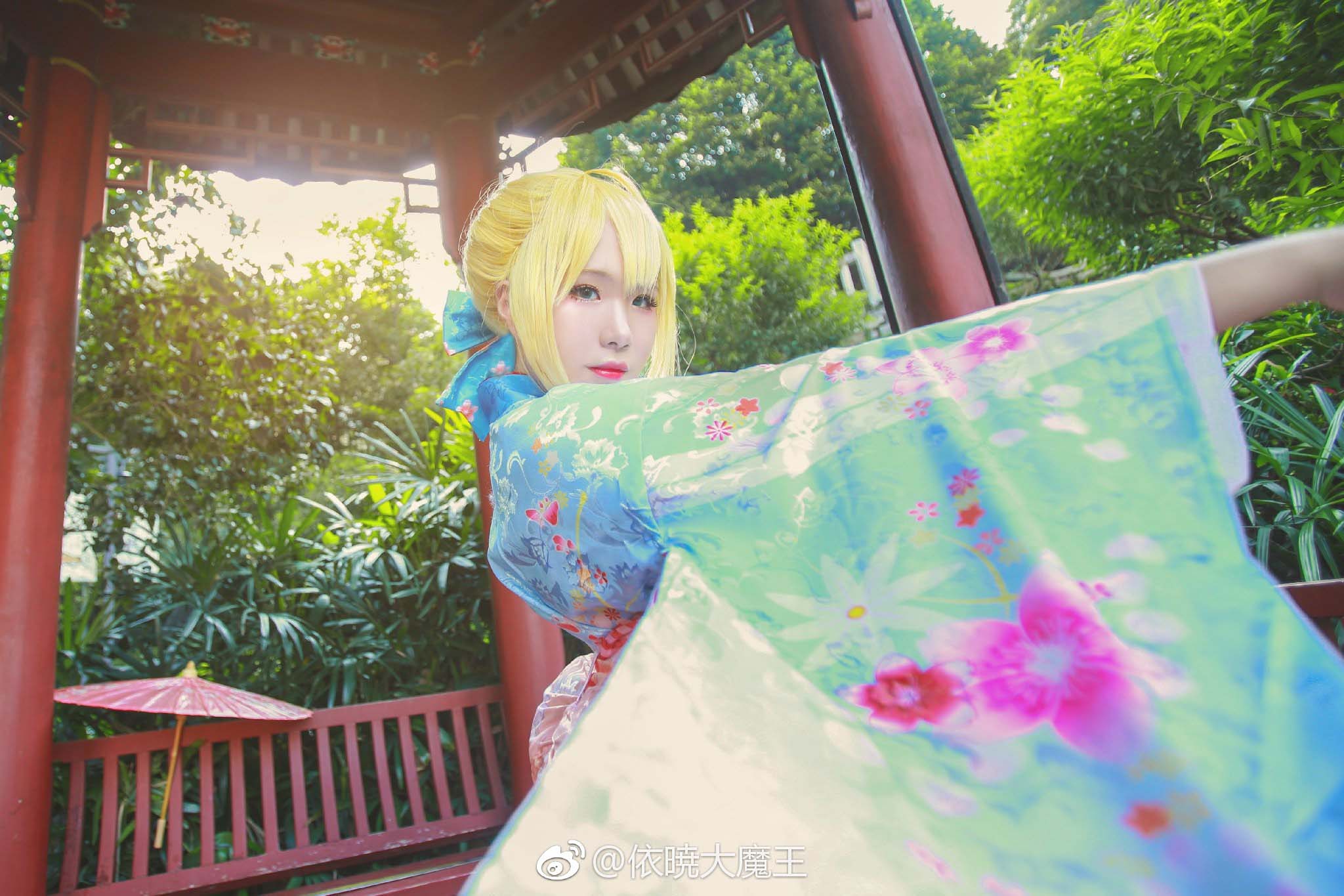 FGO 和服Saber 阿尔托莉亚 COS Fate