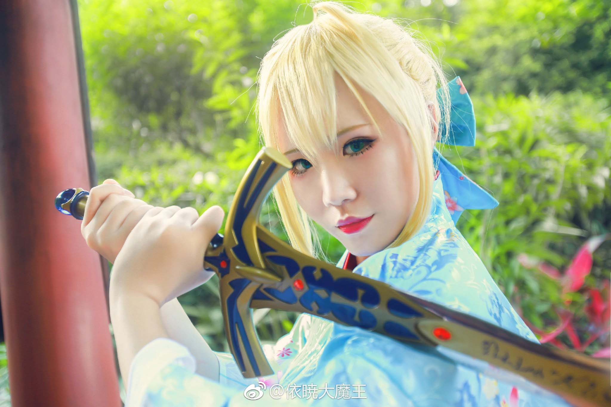 FGO 和服Saber 阿尔托莉亚 COS Fate