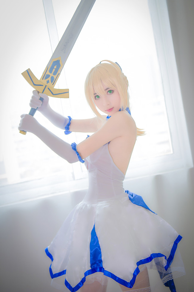 saber lily 型月十周年蓝百合 - cosplay区 c.c动漫社