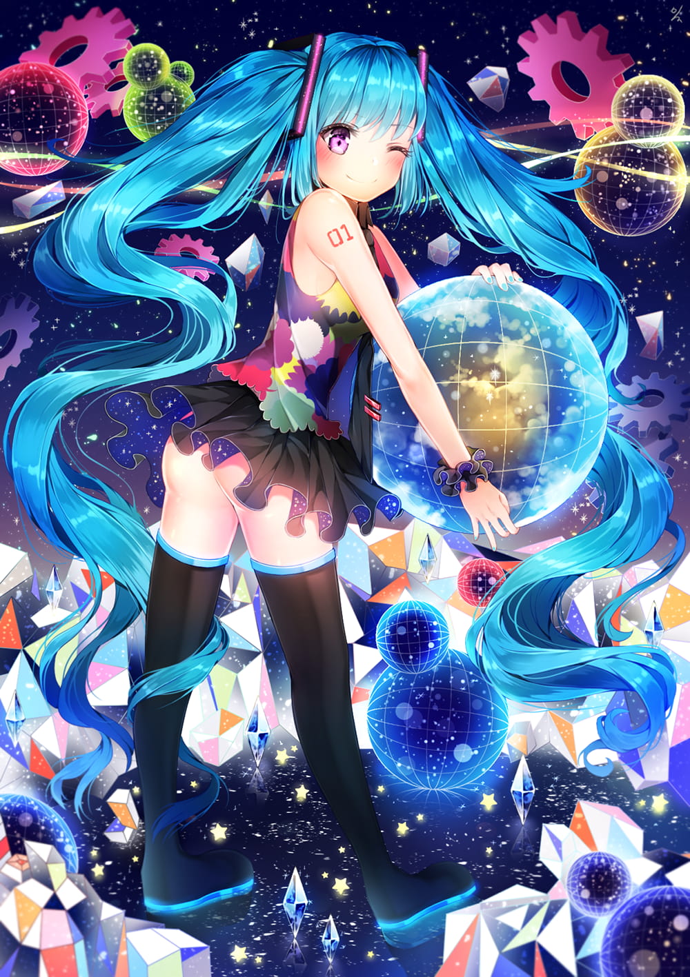 初音未来日,初音福利图,初音本子