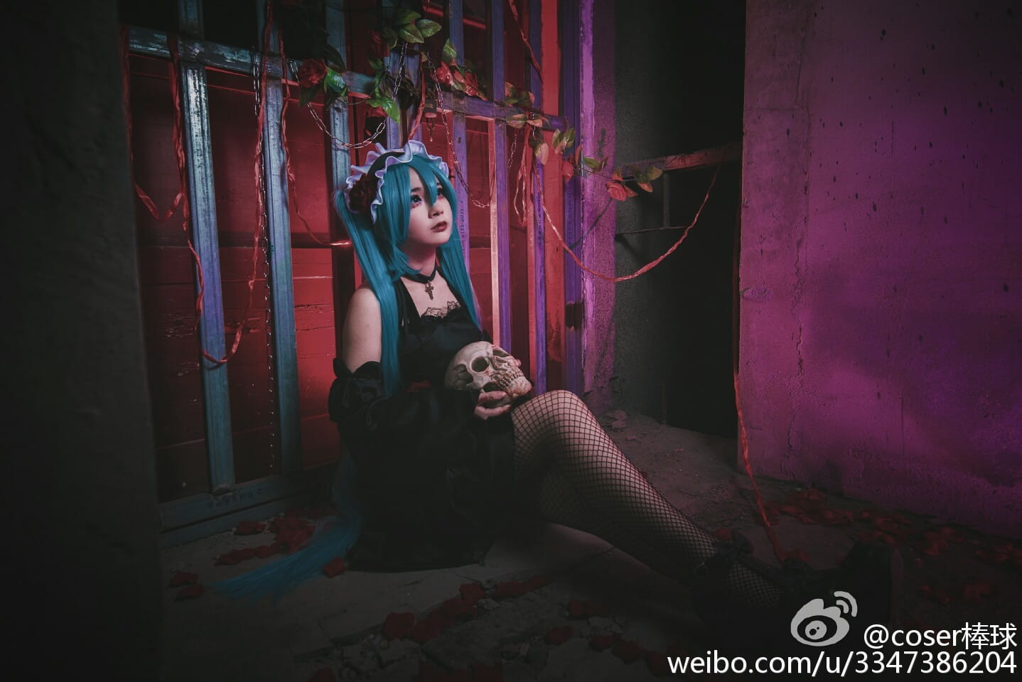 初音未来,坎特雷拉,禁断之毒,cos,暗黑系,KAITO