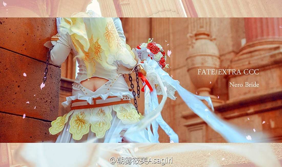 Fate/EXTRA,Fate/GrandOrder,尼禄花嫁,cos,写真