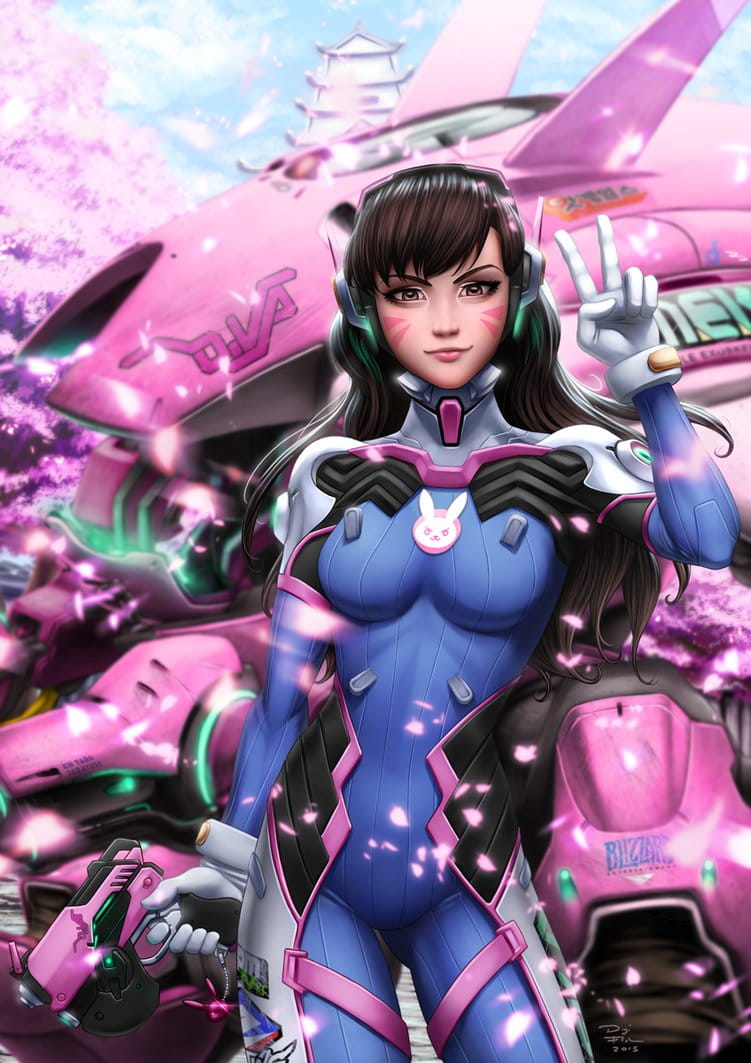 守望先锋 D.va 手绘图