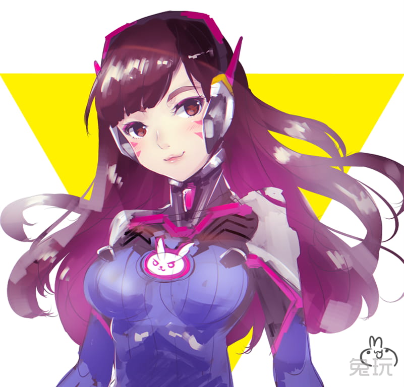 守望先锋 D.va 手绘图