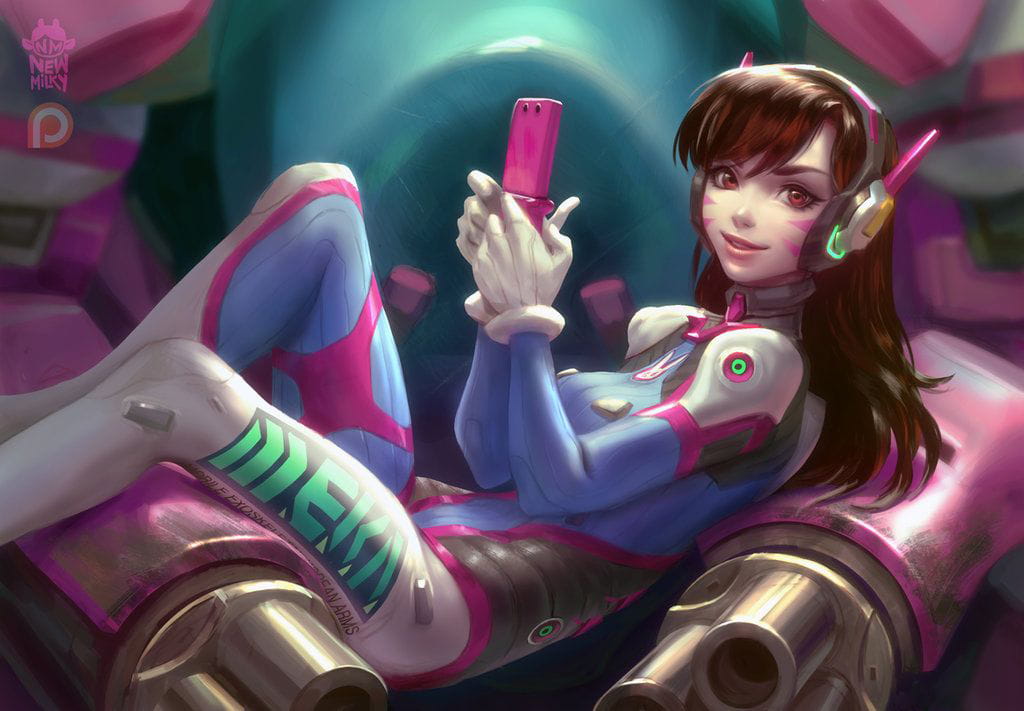 守望先锋 D.va 手绘图