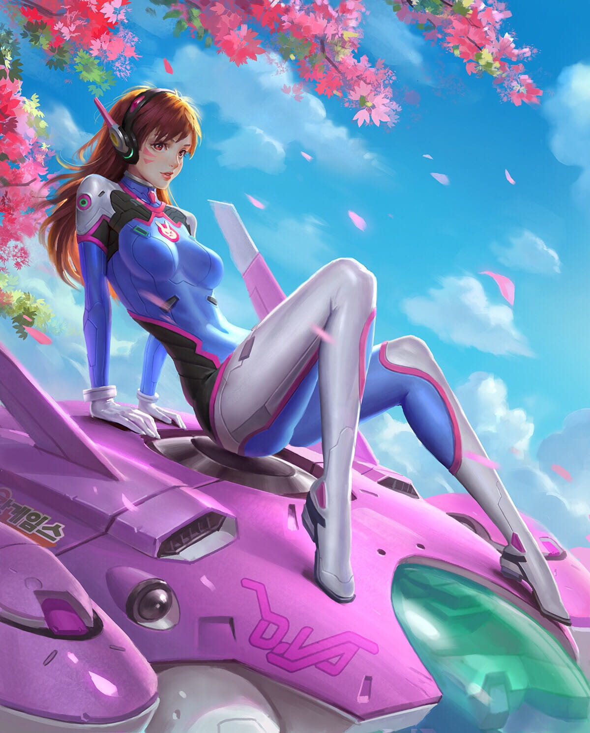 守望先锋 D.va 手绘图