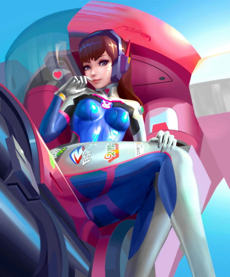 守望先锋 D.va 手绘图