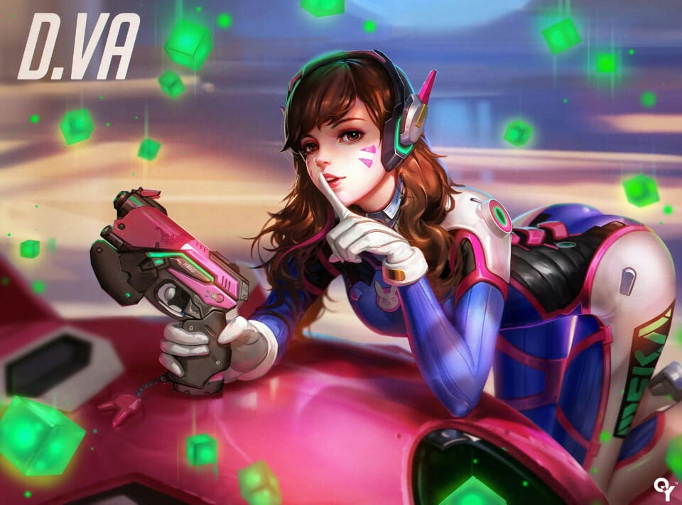 守望先锋 D.va 手绘图