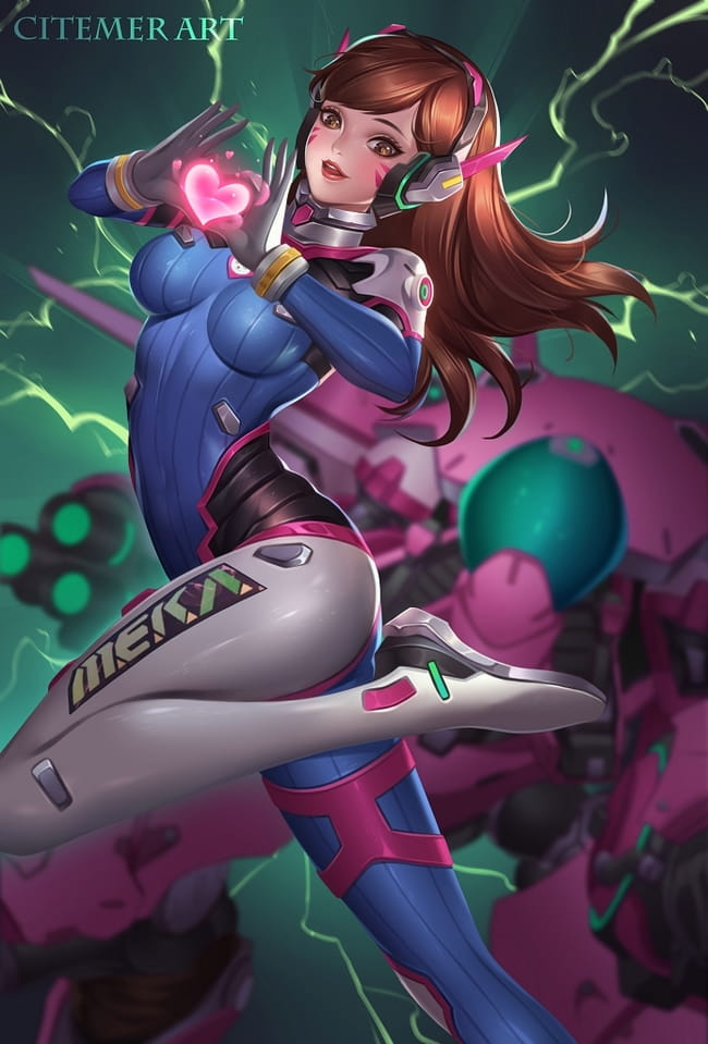 守望先锋 D.va 手绘图