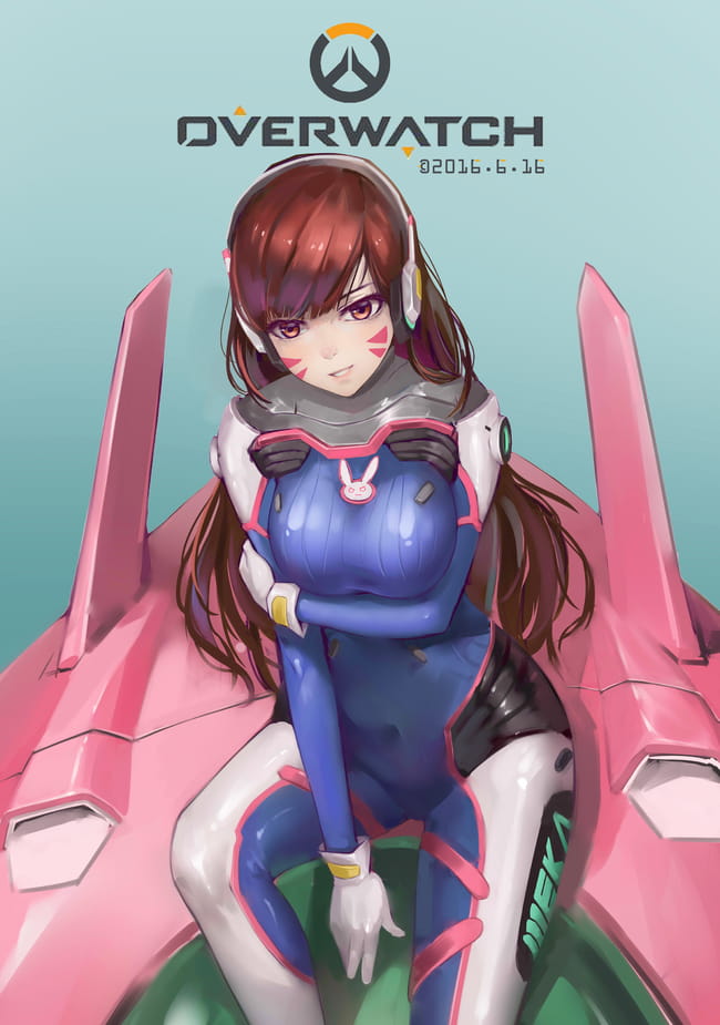 守望先锋 D.va 手绘图