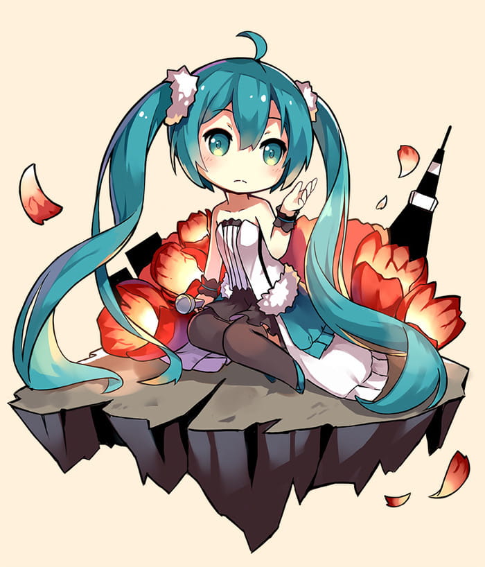 miku,初音未来,手绘