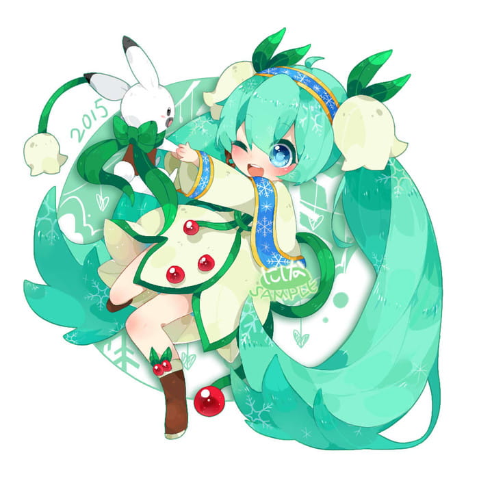 miku,初音未来,手绘