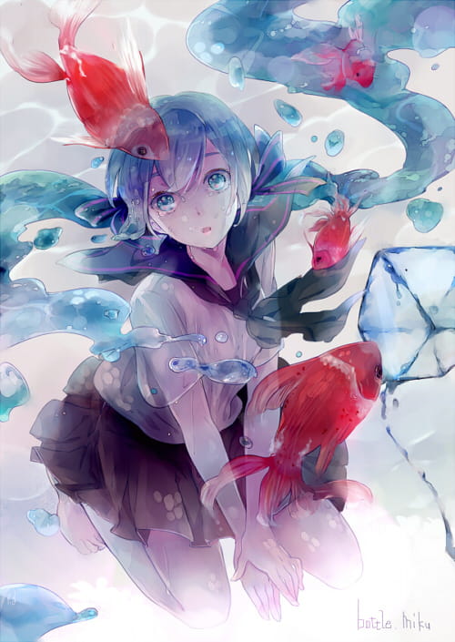 初音未来,水初音,输入法皮肤,下载