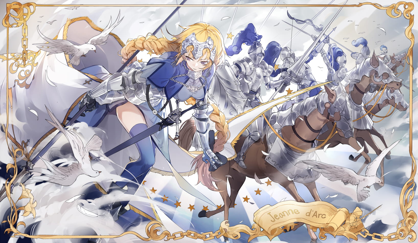 fatego,saber,贞德,高清动漫电脑壁纸