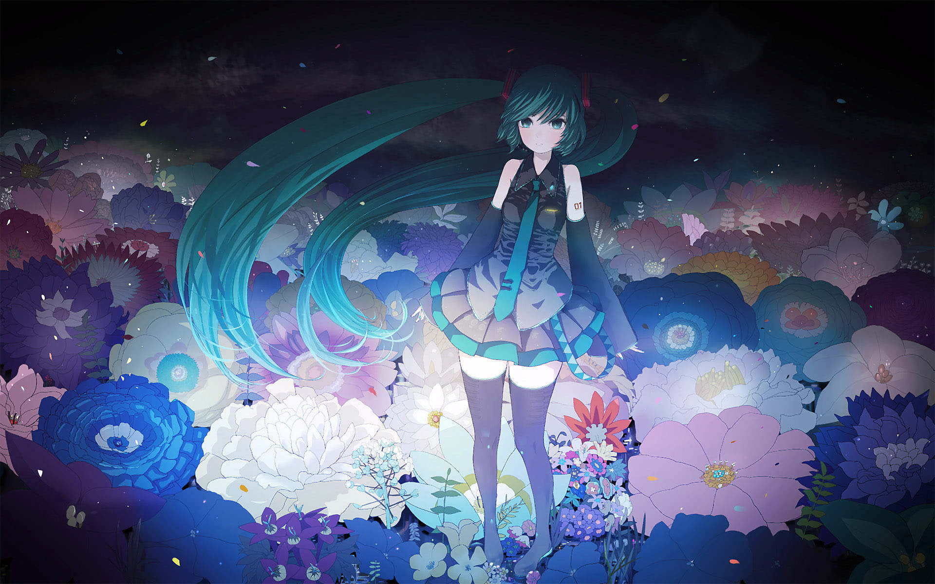 初音未来,葱娘,公主殿下,电脑壁纸