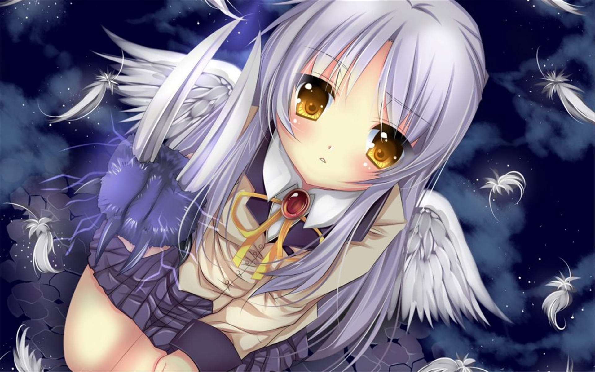 Angel Beats,立华奏,电脑壁纸,动漫桌面