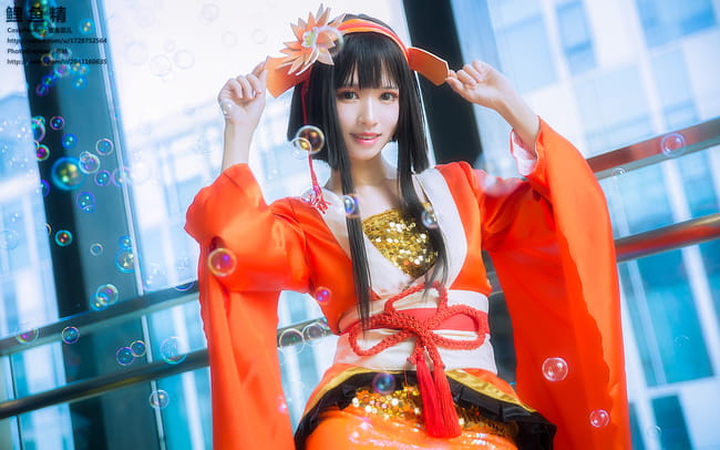 鳕鱼霏儿,cosplay,鲤鱼精,阴阳师