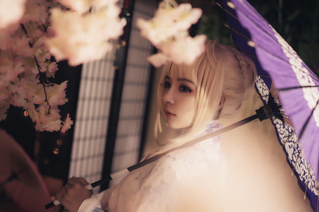 saber,fate,和服,cosplay