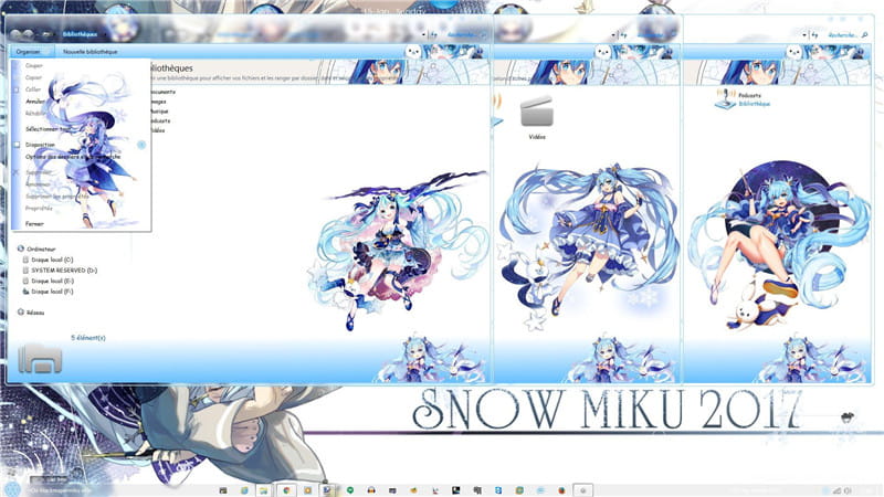 初音未来,miku,win7电脑主题,下载