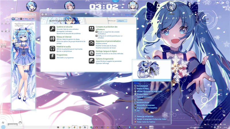 初音未来,miku,win7电脑主题,下载