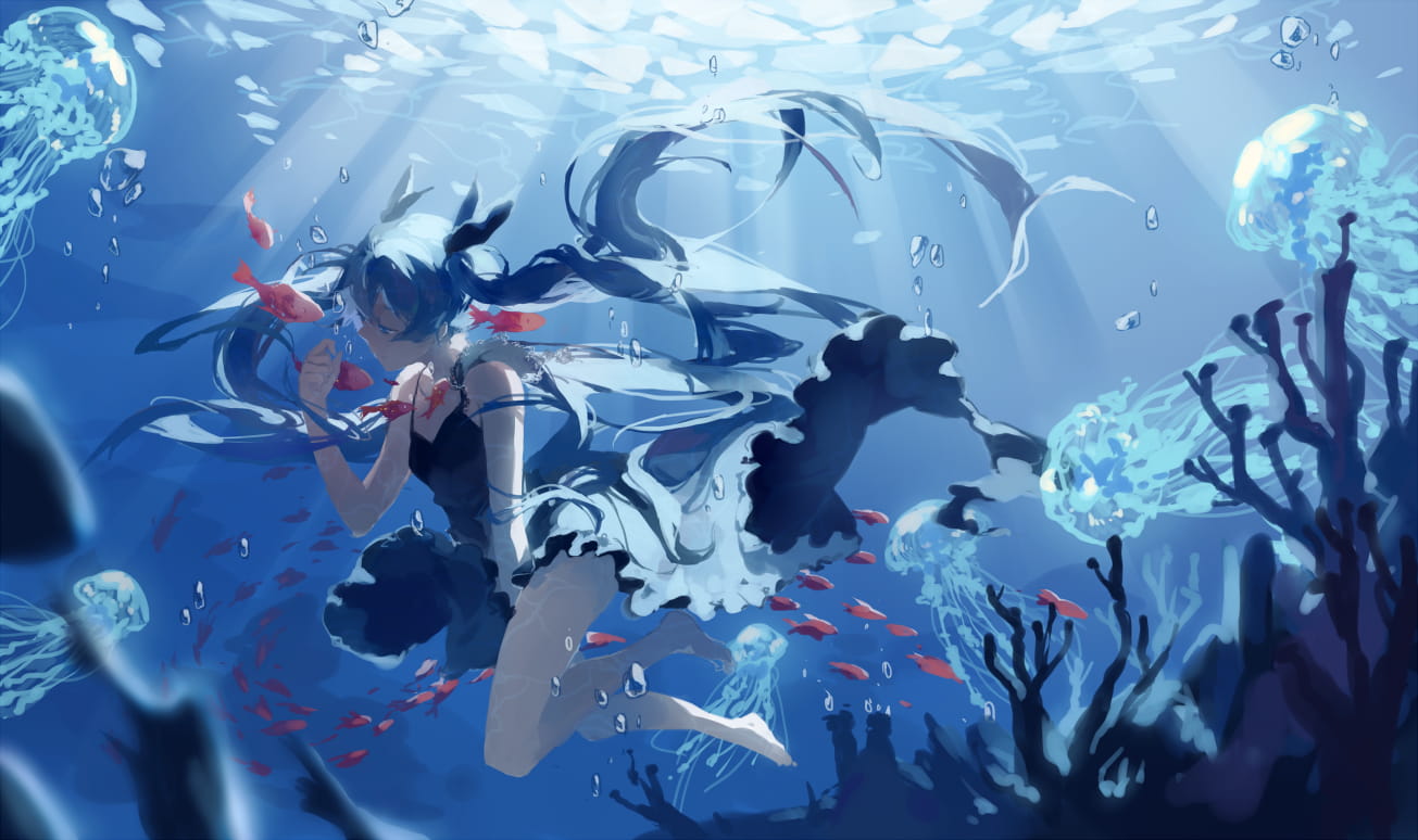 初音,深海少女,图包