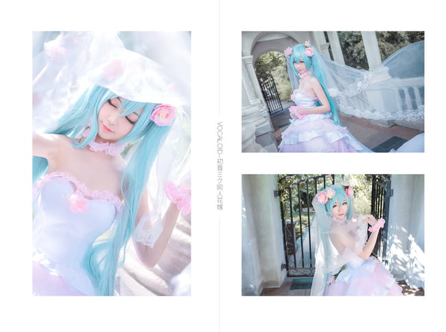 初音未来,初音花嫁,cosplay,v家