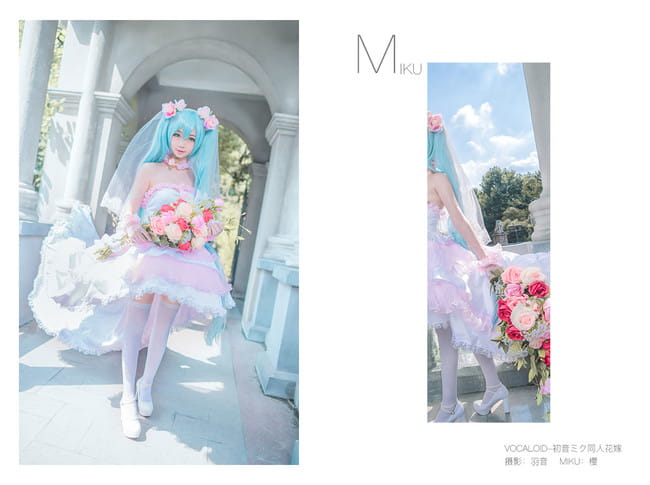 初音未来,初音花嫁,cosplay,v家