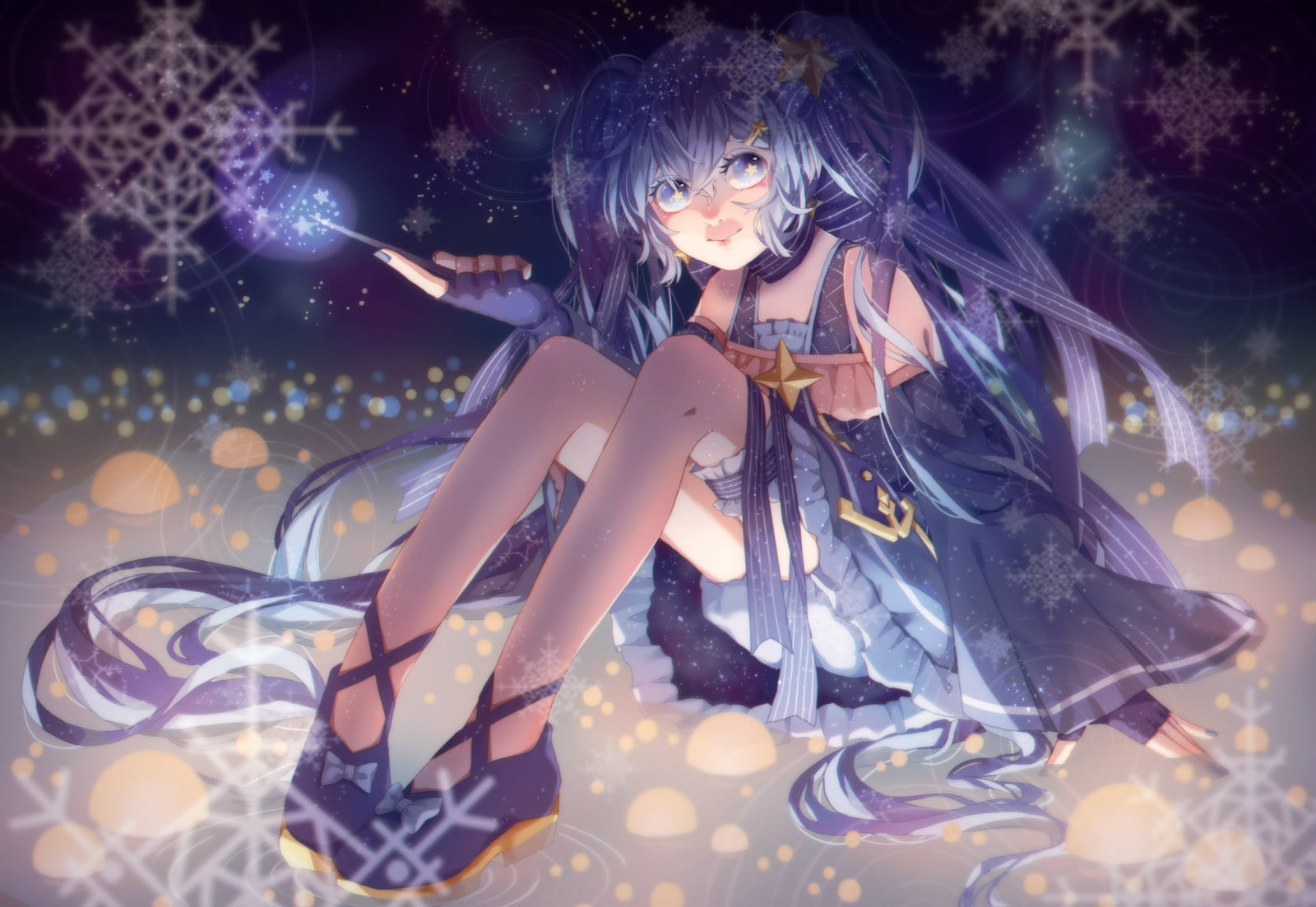 雪初音,初音未来,电脑壁纸