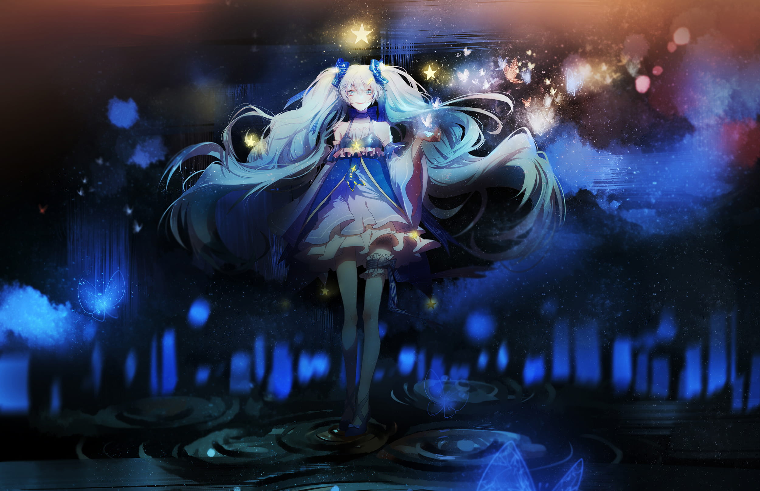 雪初音,初音未来,电脑壁纸