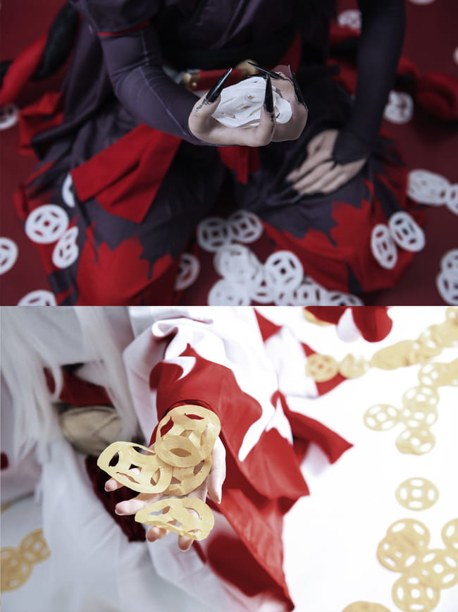 阴阳师,鬼使黑鬼使白cosplay,网易手游,