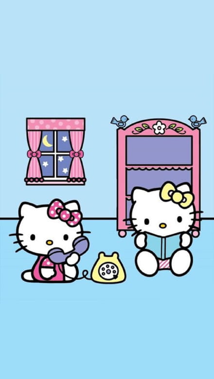 hello kitty,手机壁纸,卡通