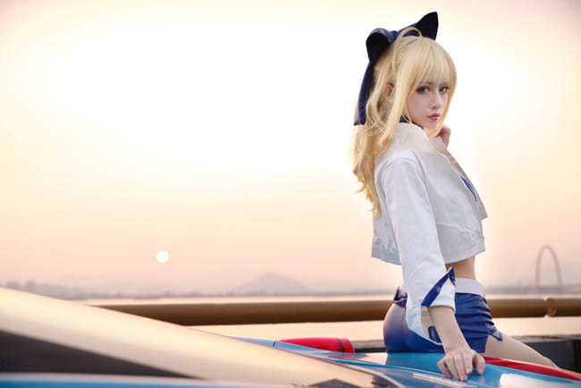 saber,阿尔托莉雅,贞德,赛车,cosplay