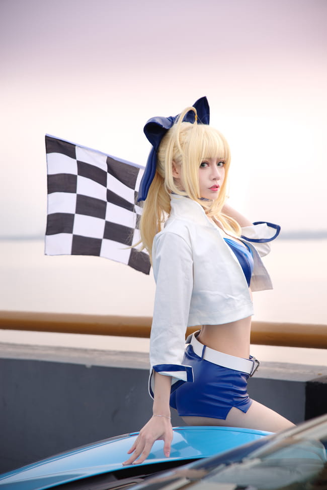 saber,阿尔托莉雅,贞德,赛车,cosplay