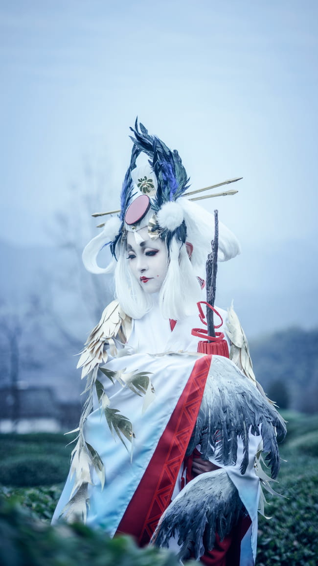 网易手游阴阳师,金鸾鹤羽,cosplay,姑获鸟