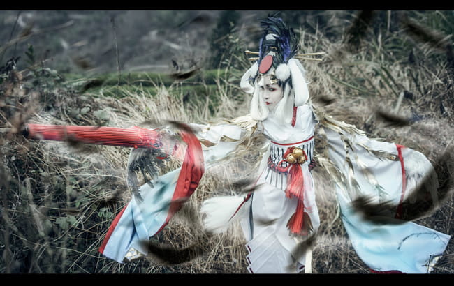 网易手游阴阳师,金鸾鹤羽,cosplay,姑获鸟