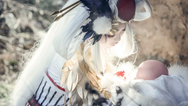 网易手游阴阳师,金鸾鹤羽,cosplay,姑获鸟