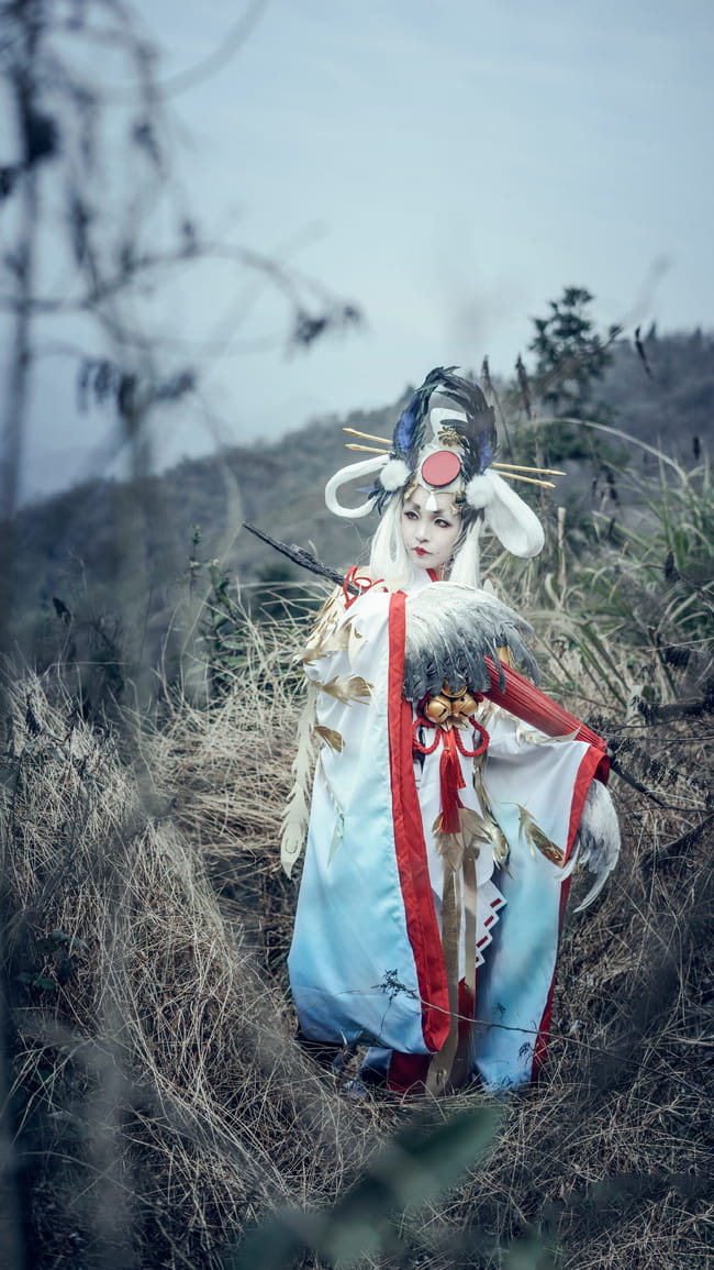 网易手游阴阳师,金鸾鹤羽,cosplay,姑获鸟