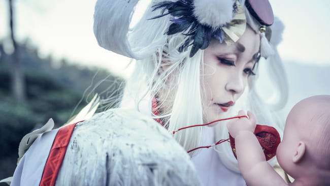 网易手游阴阳师,金鸾鹤羽,cosplay,姑获鸟