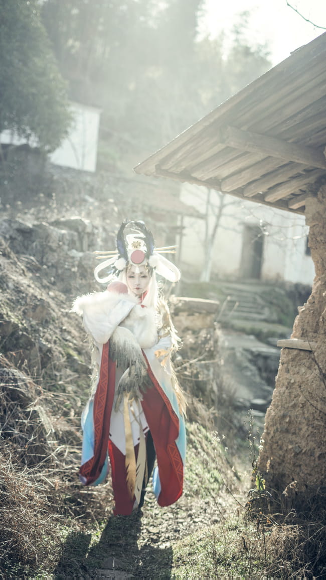 网易手游阴阳师,金鸾鹤羽,cosplay,姑获鸟