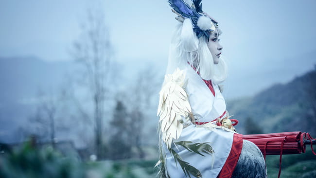 网易手游阴阳师,金鸾鹤羽,cosplay,姑获鸟