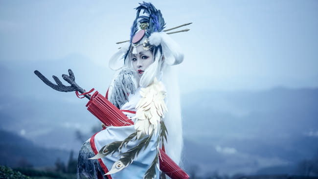 网易手游阴阳师,金鸾鹤羽,cosplay,姑获鸟