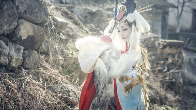 网易手游阴阳师,金鸾鹤羽,cosplay,姑获鸟