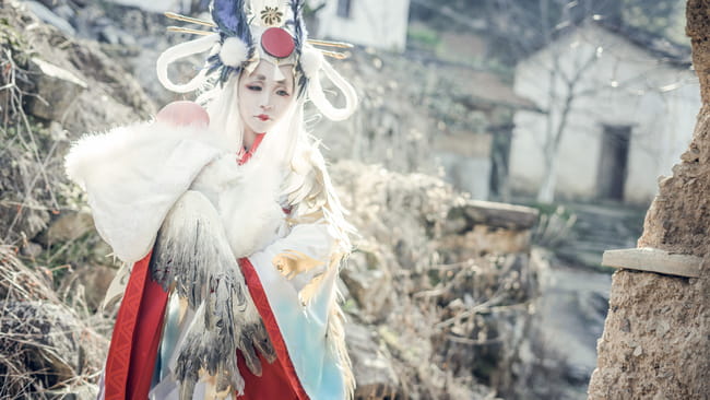 网易手游阴阳师,金鸾鹤羽,cosplay,姑获鸟