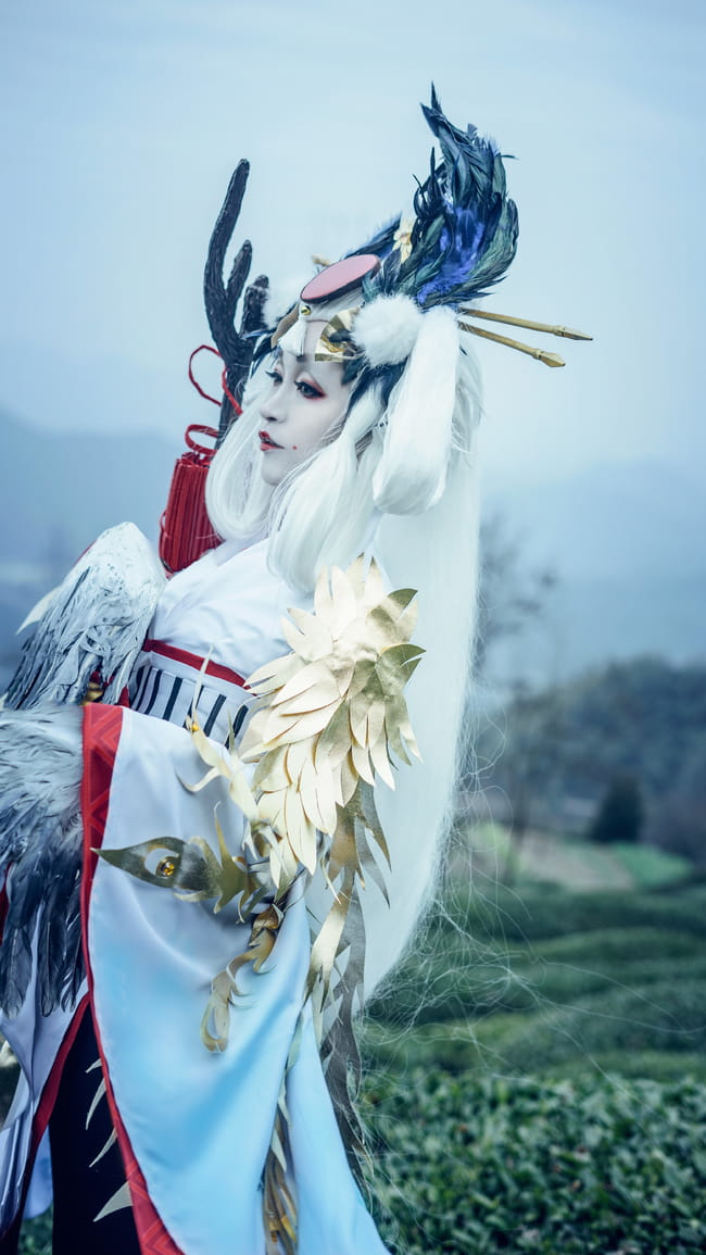 网易手游阴阳师,金鸾鹤羽,cosplay,姑获鸟