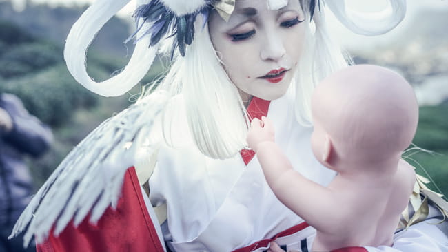 网易手游阴阳师,金鸾鹤羽,cosplay,姑获鸟