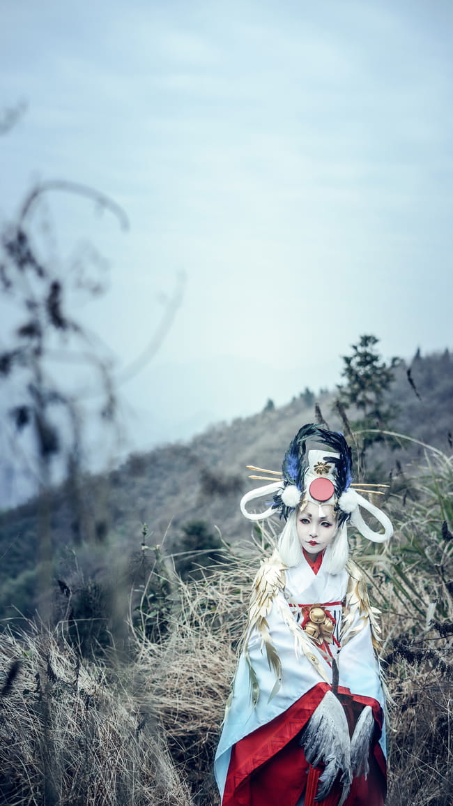 网易手游阴阳师,金鸾鹤羽,cosplay,姑获鸟