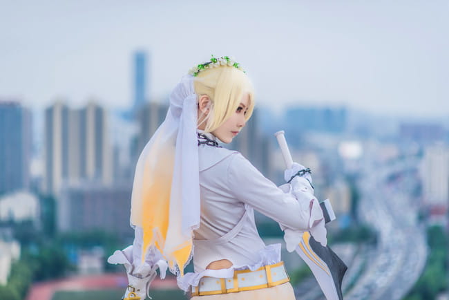 Fate/Extra 纯白花嫁 尼禄·克劳狄乌斯 COS 樱井咲 福利美图