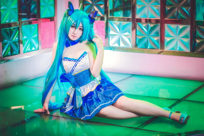 VOCALOID 随心所欲巫女·初音miku COS